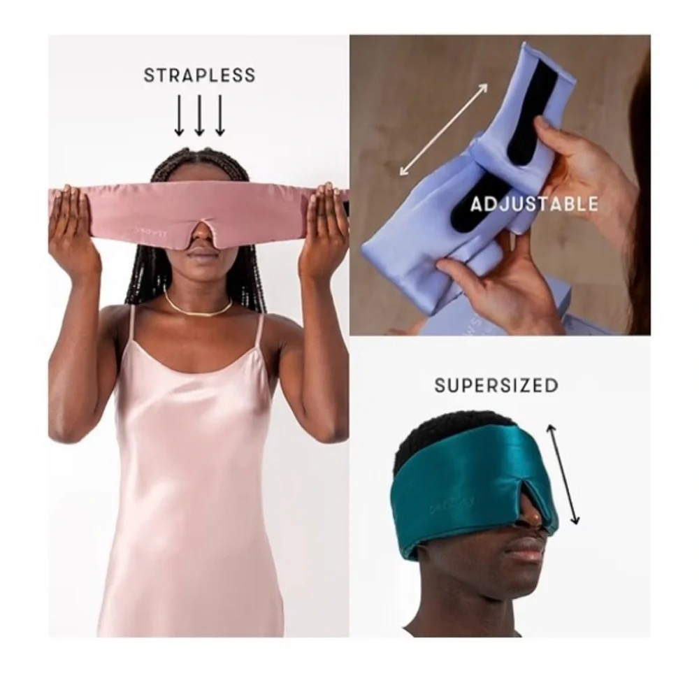 Drowsy Silk Sleep Mask - Moonlight Shadow